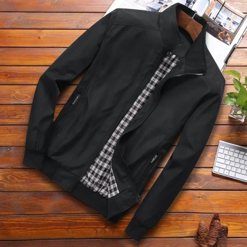 Herren Sommerjacke Winddicht Stilvoll Slim Fit