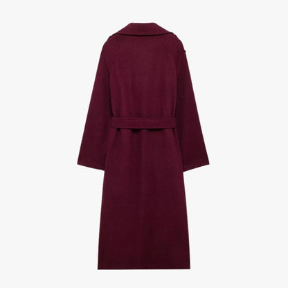Trenchcoat Damen Bordeaux Rot Elegantes Design