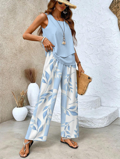 Kleid Set 2-teilig Sommer Trendy Frauen