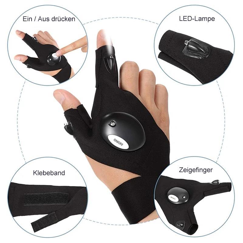 LED Handschuhe Wasserdicht Leuchtend mit Sensor