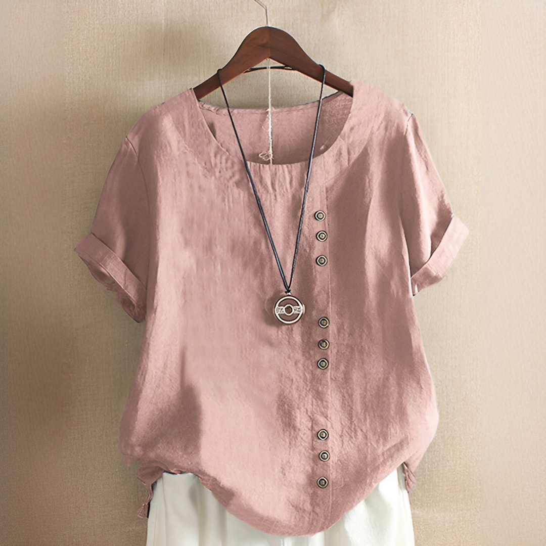 Damen Sommer T-Shirt Elegant Leicht