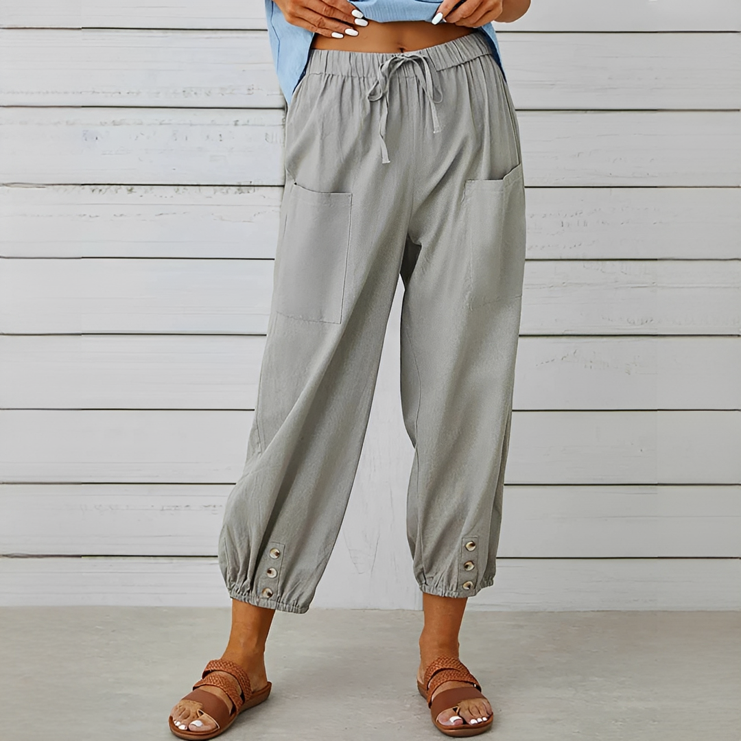 Damen Sommerhose Elegante Leichte Hosen