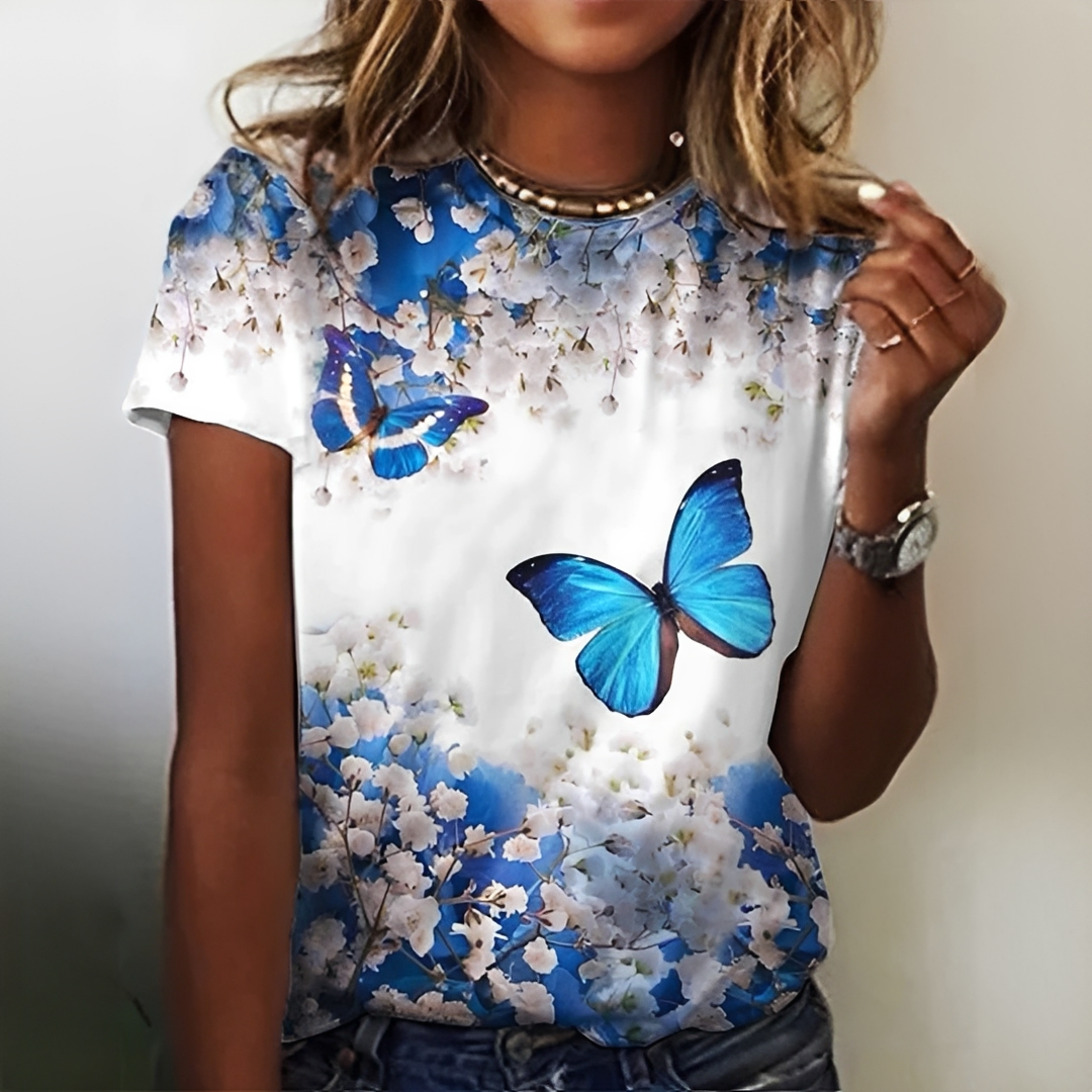 Damen T-Shirt Sommerleicht Modisch Elegant - BerlinGlamour