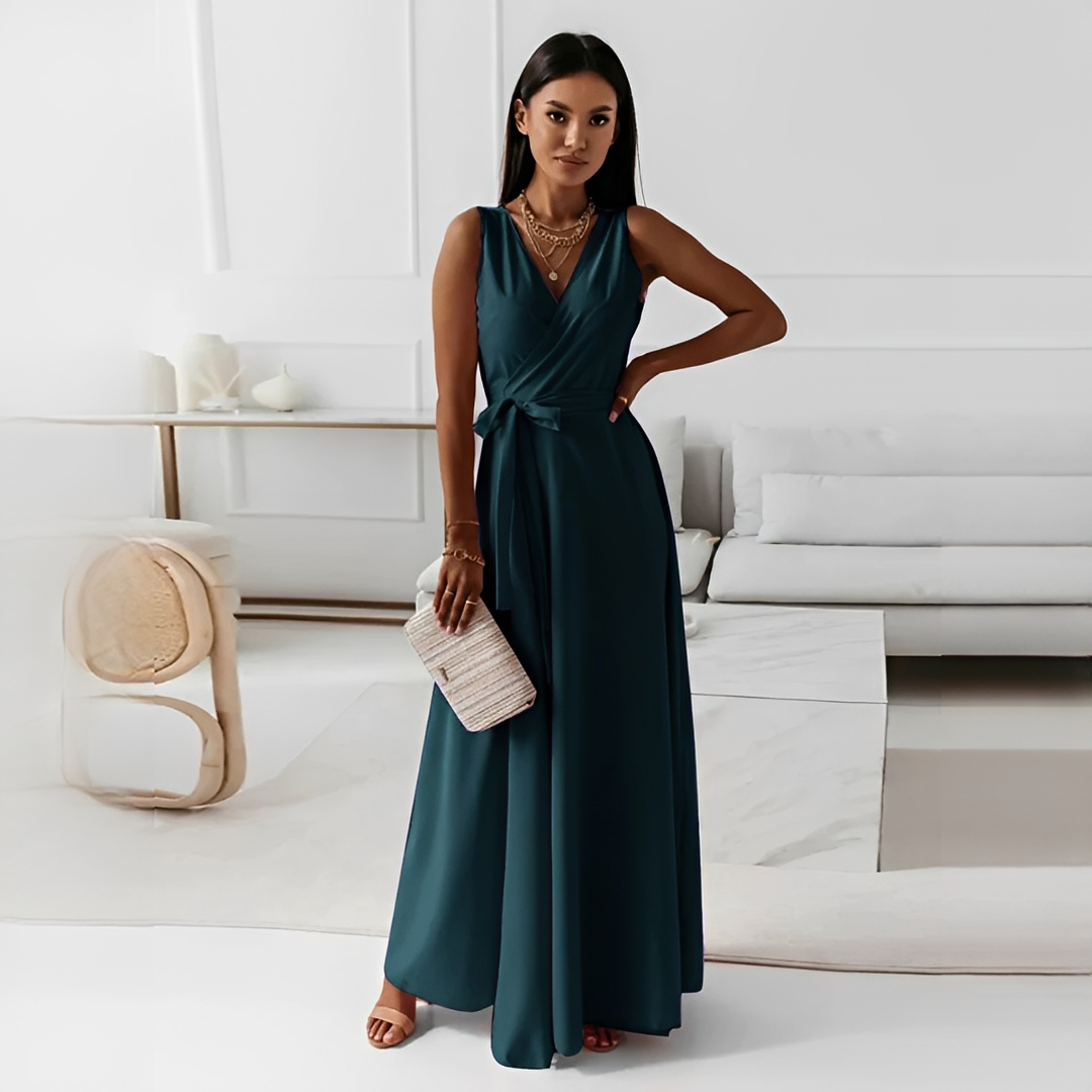 Elegantes Damenkleid V-Ausschnitt Modern Chic