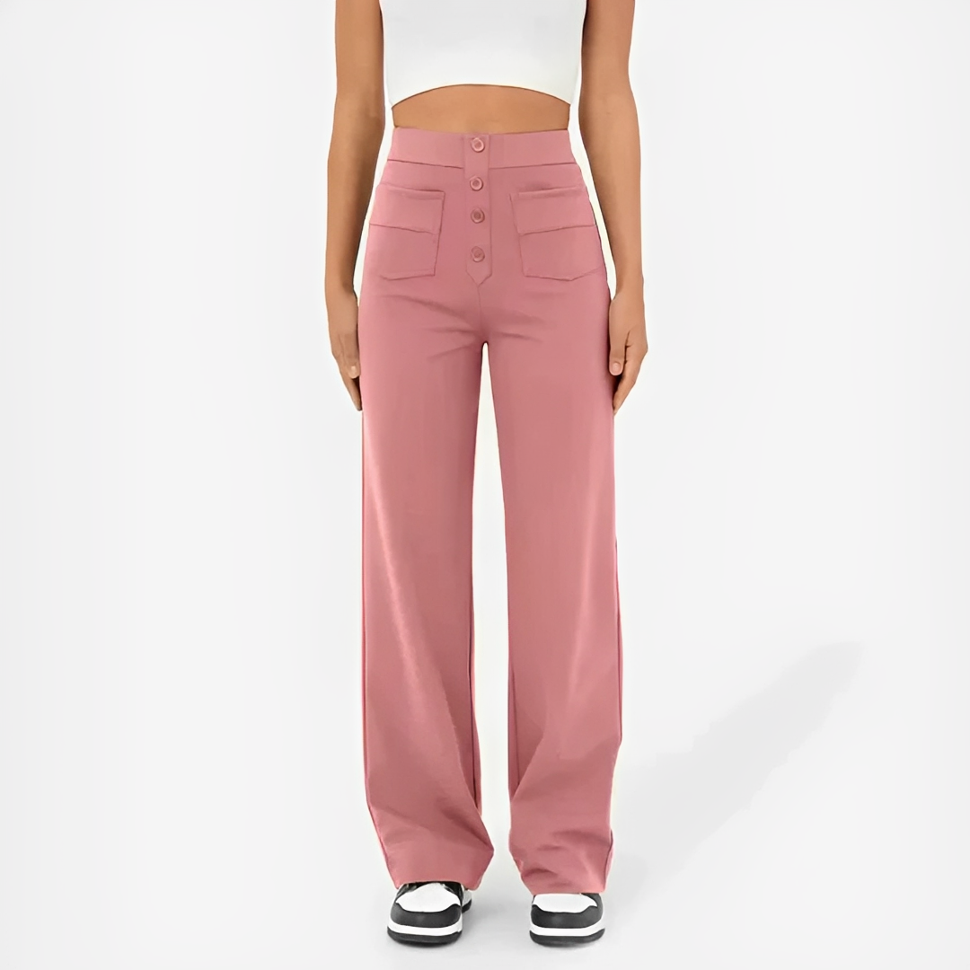 Damenhose Hochwertig Mit Hoher Bund Elegant