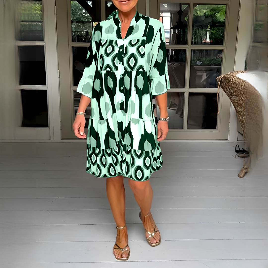 Sommerkleid Damen Schick Kurz Kleid