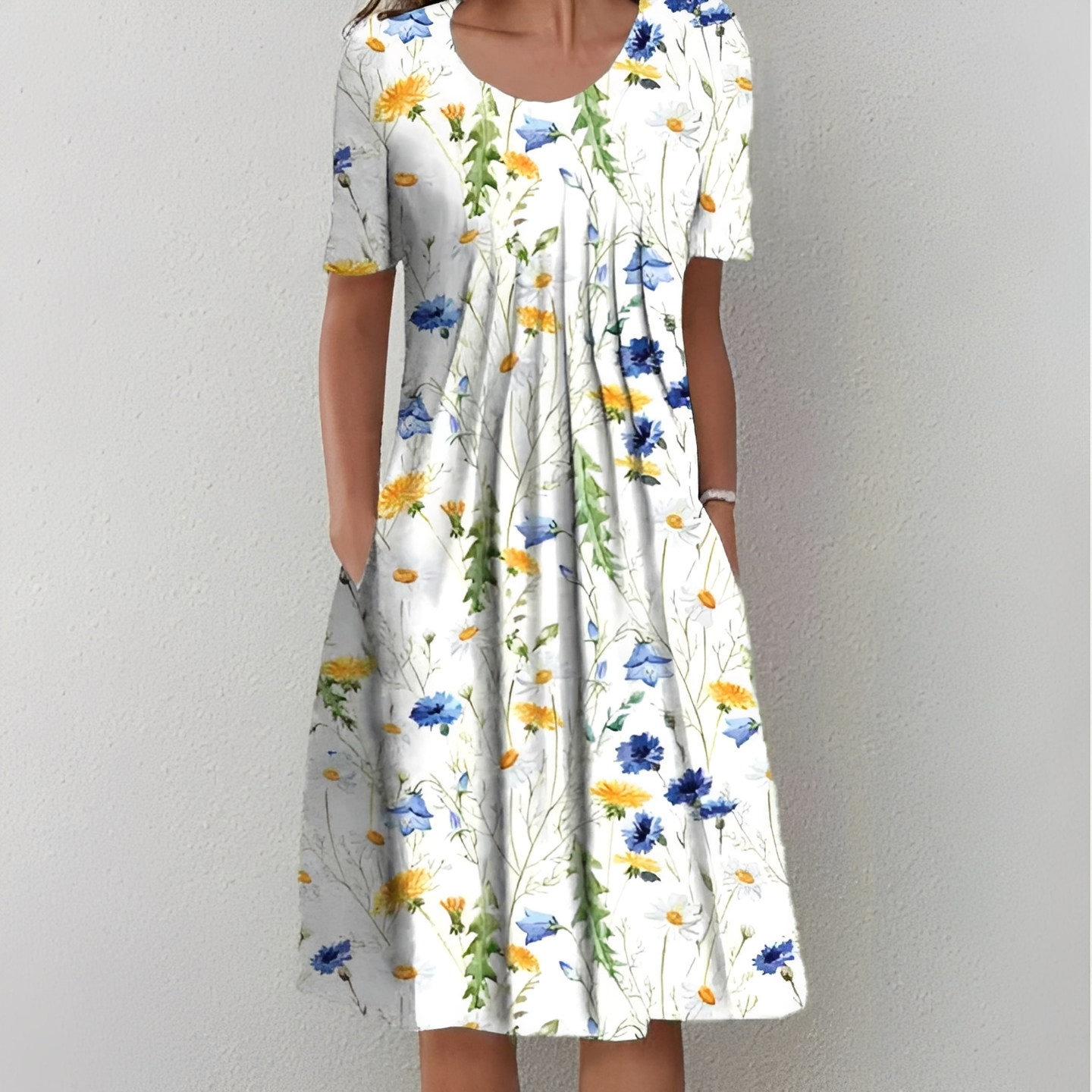 Sommerkleid Damen Kurz Schick Elegant