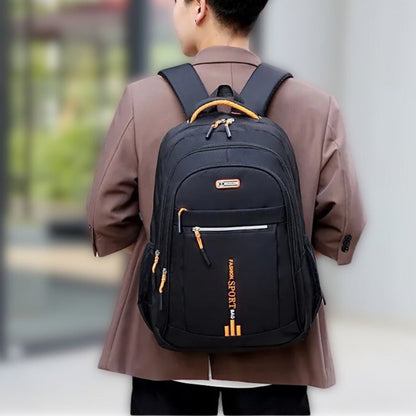 Herren Rucksack Wasserdicht Oxford Stylisch Schwarz
