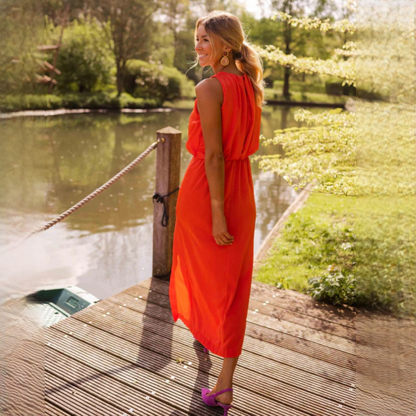 Damenkleid Elegant Sommerkleid Lange Ärmel