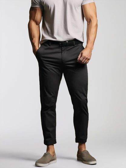 Herren Chino Hose Dehnbar Baumwolle Bequem