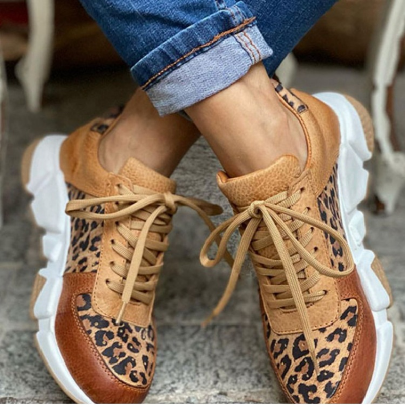 Leoparden Turnschuhe Damen Sneaker Modisch