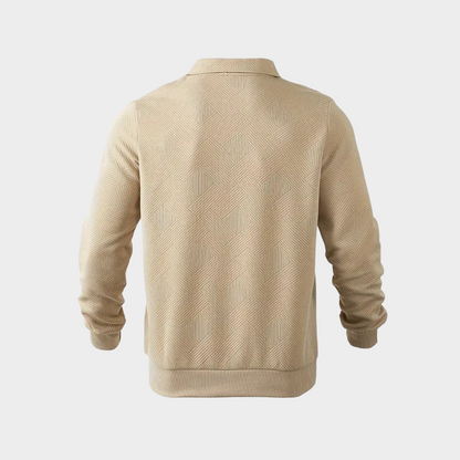 Herren Pullover Halb-Reißverschluss Freizeitshirt Bequem
