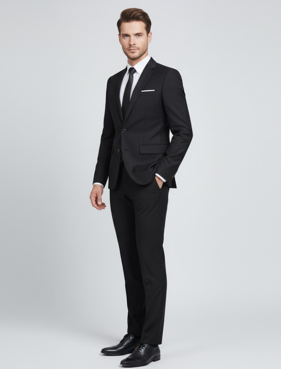 Herren Anzug Set Zweiteilig Frühling Modern Slim
