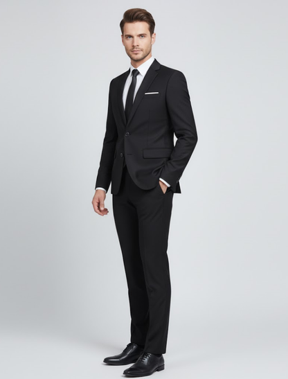 Herren Anzug Set Zweiteilig Frühling Modern Slim