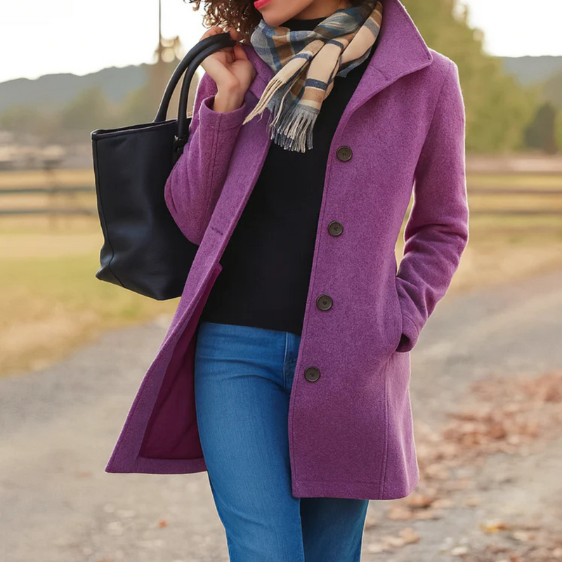 Klassische Herrenjacke mit Knöpfen Modern