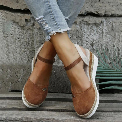 Vintage Sandalen Wedge Heels Damen Schuhe - BerlinGlamour