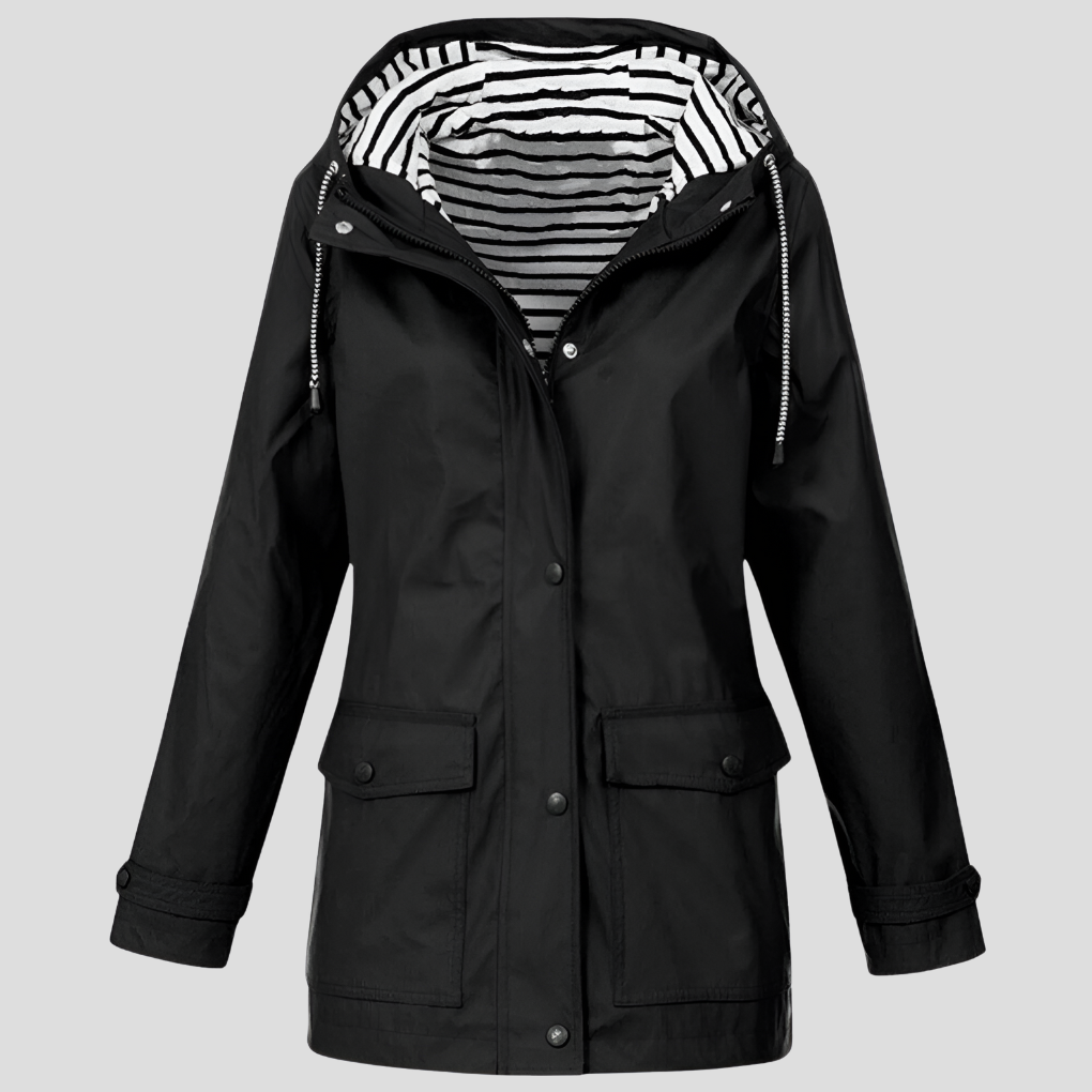 Wasserdichte Damenjacke Winddichte Kapuzenjacke Outdoor