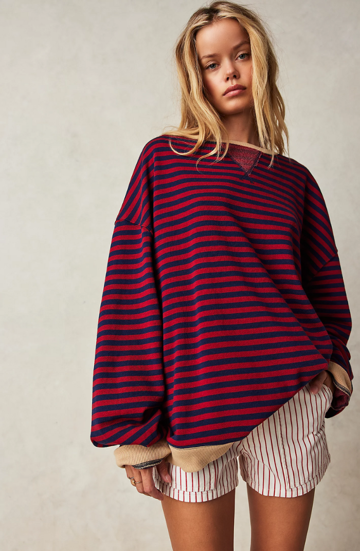 Damen Pullover Frühling Rundhals Strick
