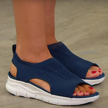 Damen Sandalen Bequem Offene Zehen Frühling