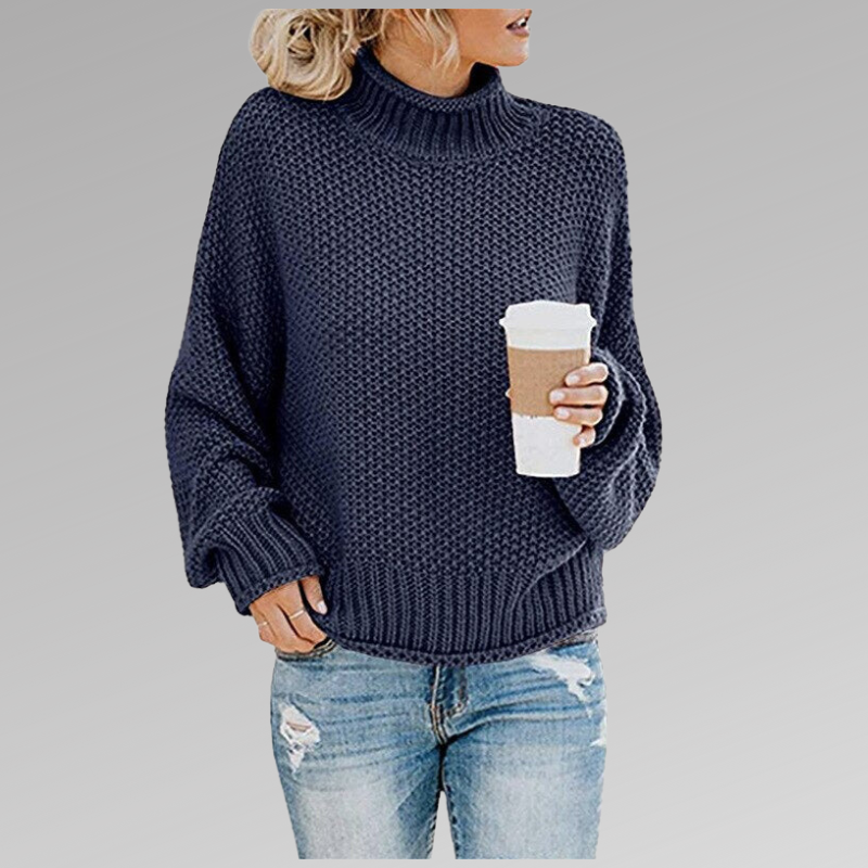 Grobstrick Pullover Damen Modern Großkaros