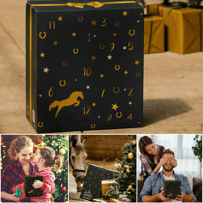 Adventskalender 2024 mit Ponyleiste und Fransen Glamour