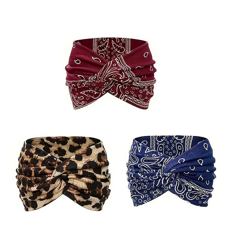 Haarband Breit Batik Vintage Stil
