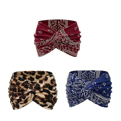 Haarband Breit Batik Vintage Stil