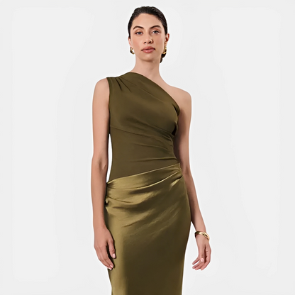 Elegantes Damenkleid Asymmetrisch Modern
