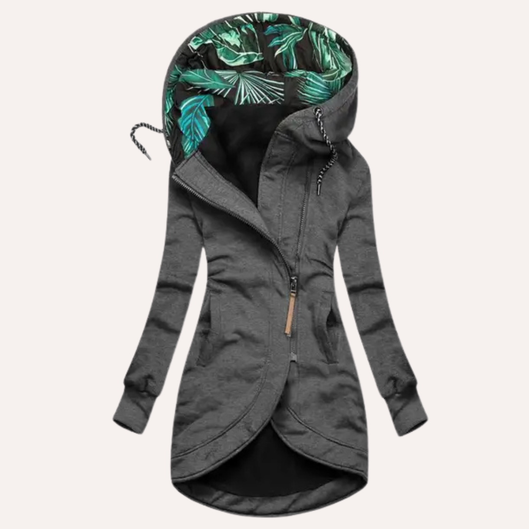 Damen Hoodie Lässig Gemustert Kapuze Trendy