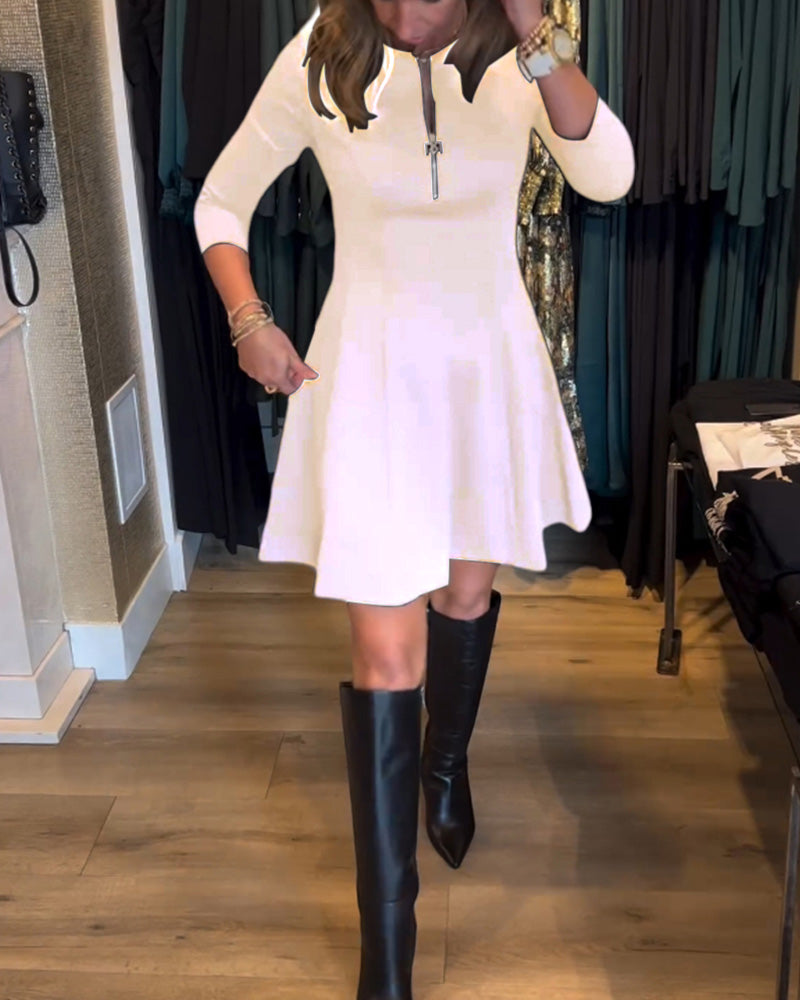 Elegantes Damenkleid mit Reißverschluss Modern
