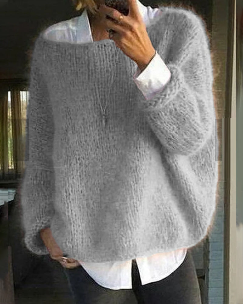 Damen Pullover Zeitlos Warm Winter