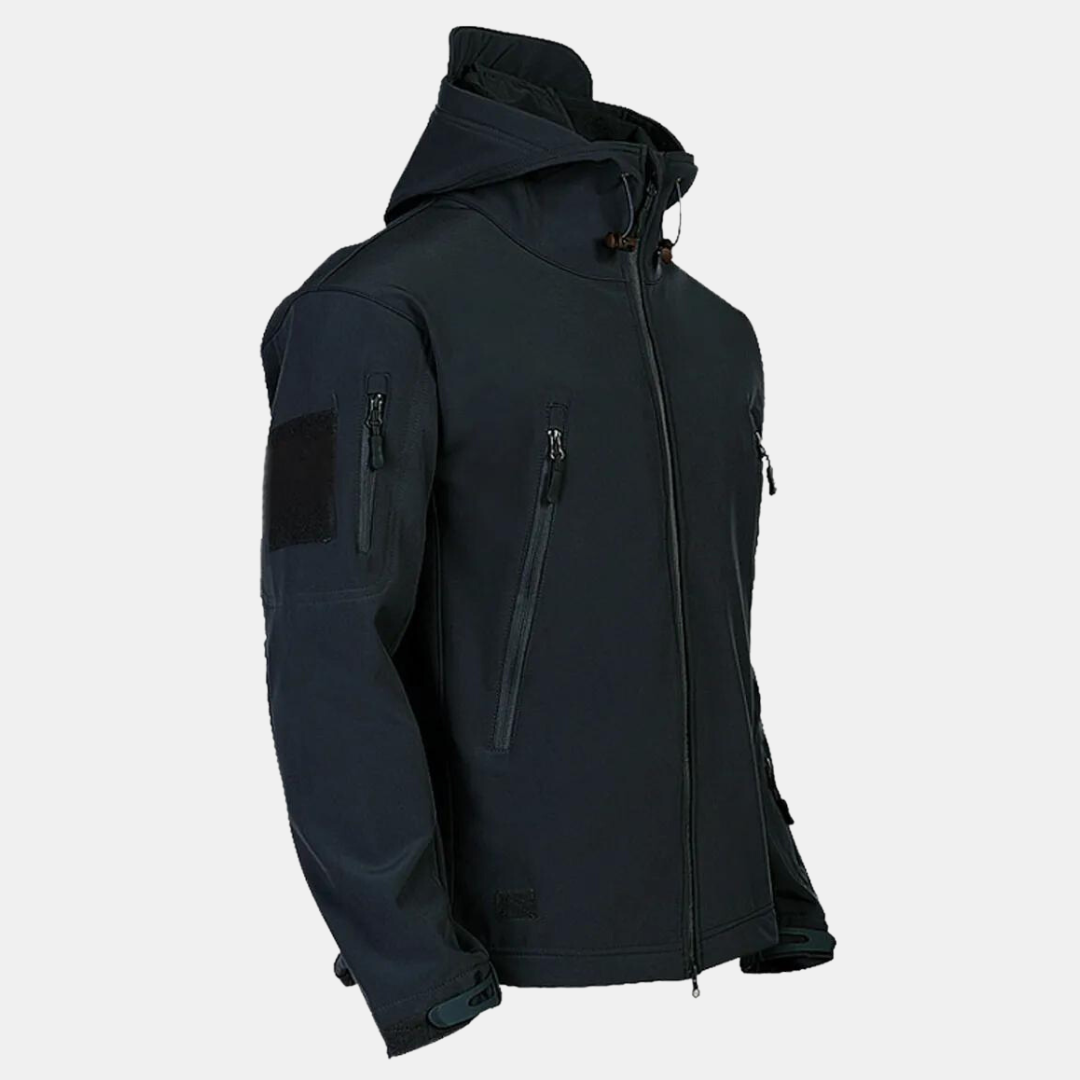 Wasserdichte Softshelljacke mit Kapuze Atmungsaktiv