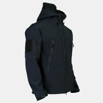 Wasserdichte Softshelljacke mit Kapuze Atmungsaktiv
