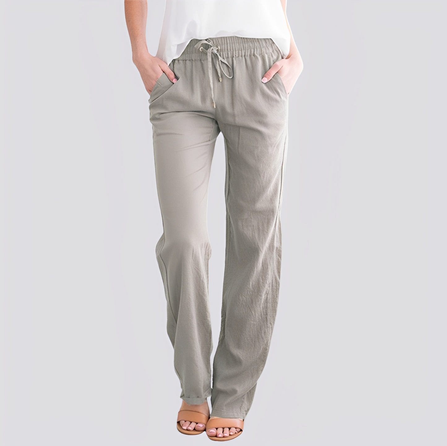 Damen Hose Leicht Elastisch Bequem