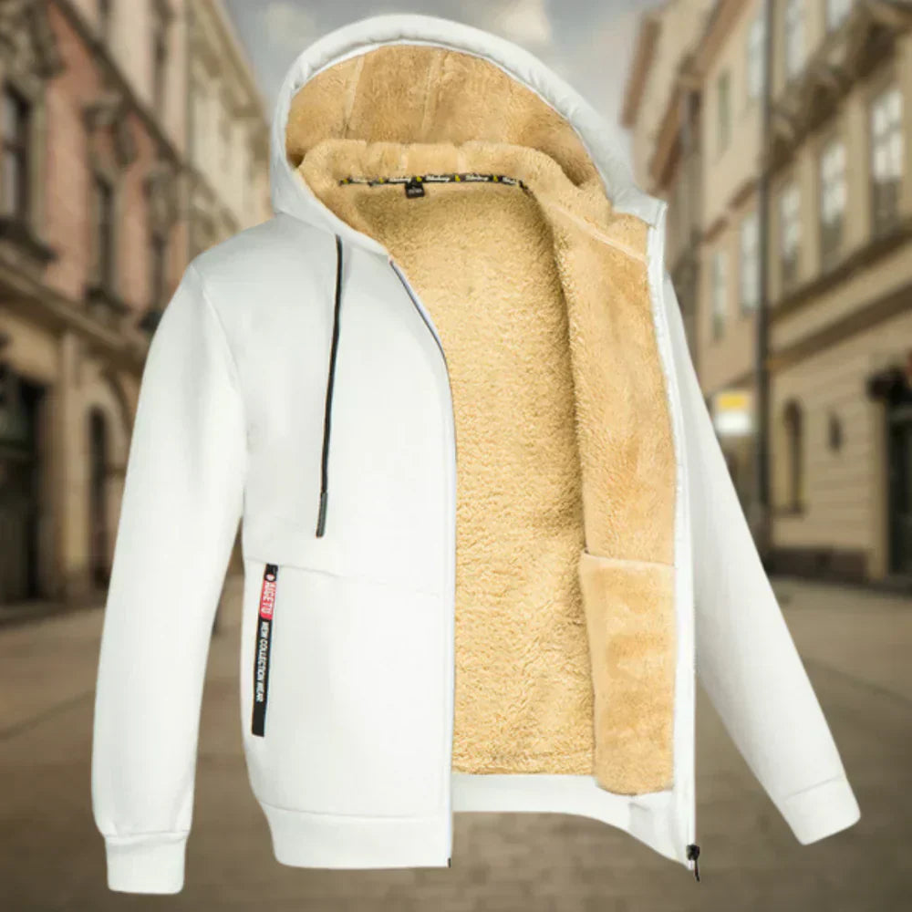 Herren Fleece Hoodie Warm Bequem Sportlich