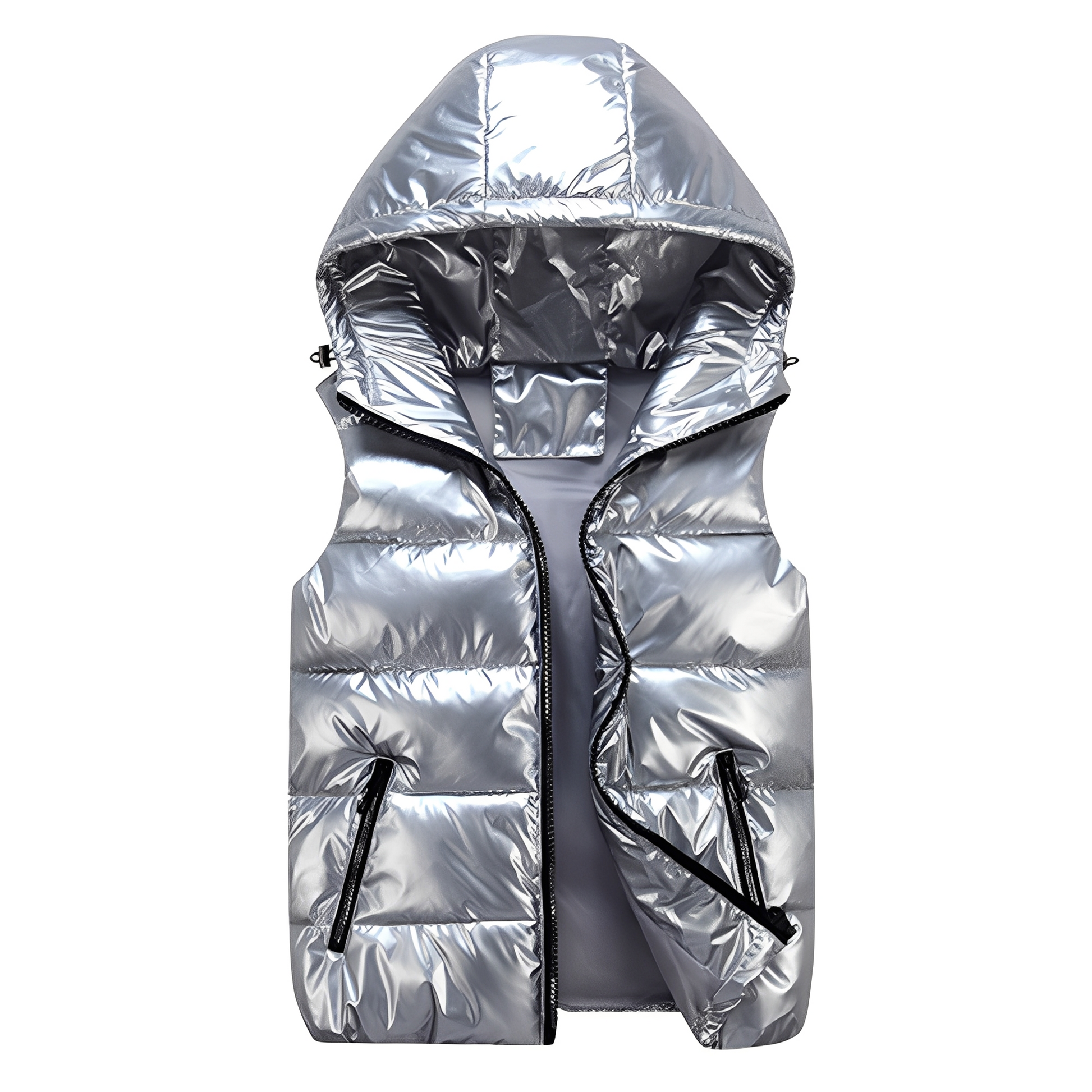 Damen Hoodie Warme Winterweste Modern - BerlinGlamour