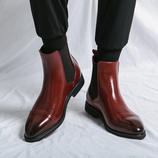 Stilvolle Herrenstiefel Elegante Lederschuhe