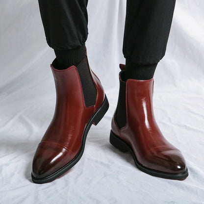 Stilvolle Herrenstiefel Elegante Lederschuhe