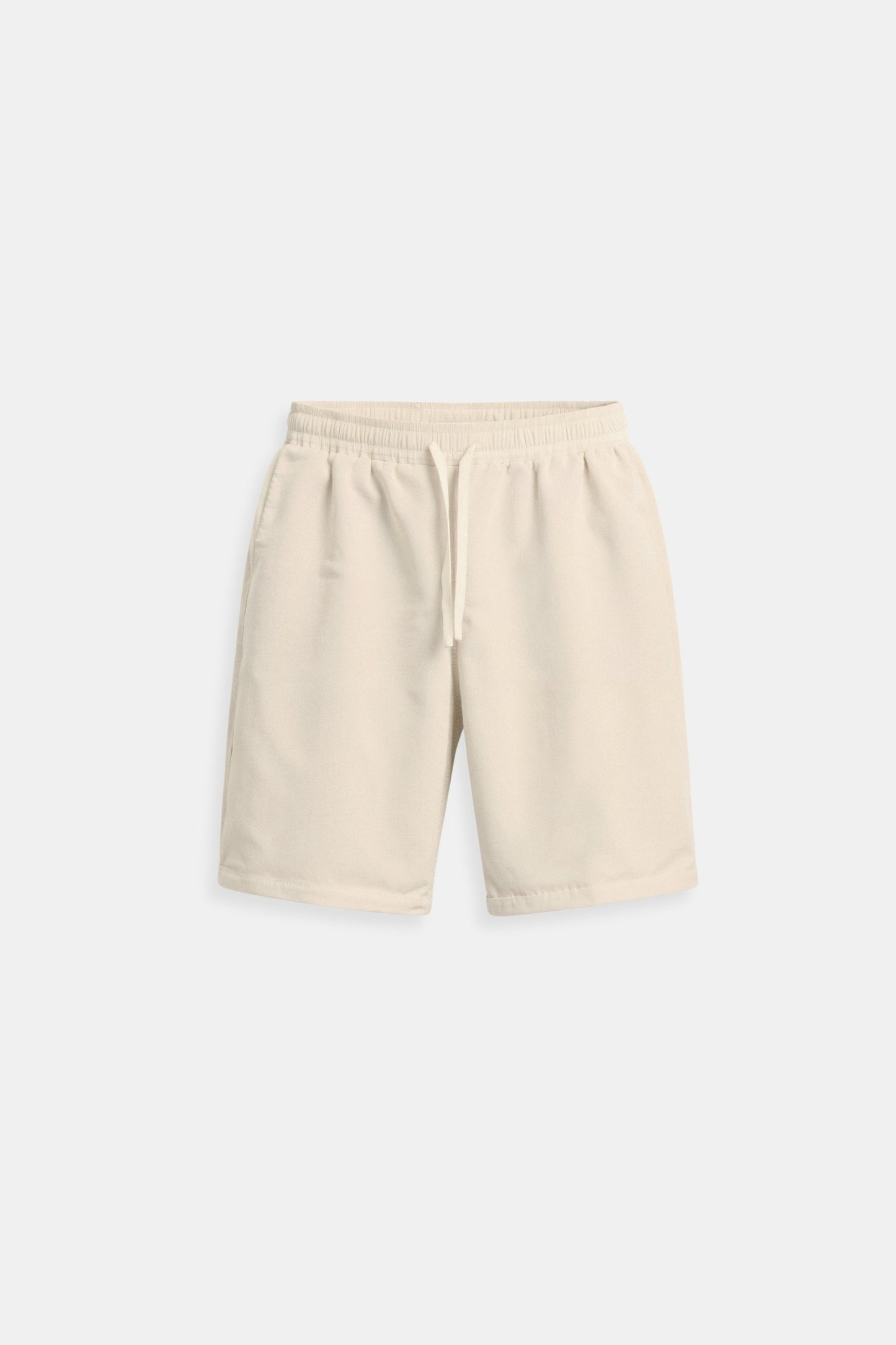 Beige Herren Shorts Komfort Kordelzug Minimalistisch - BerlinGlamour