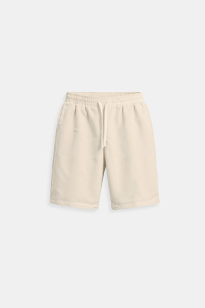 Beige Herren Shorts Komfort Kordelzug Minimalistisch - BerlinGlamour