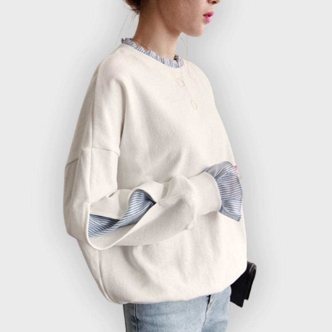 Großes Sweatshirt Oversized Damen - BerlinGlamour