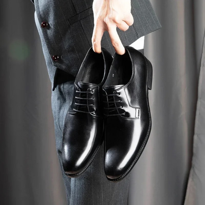 Herren Schnürschuhe Leder Anzugsschuhe Italienisch