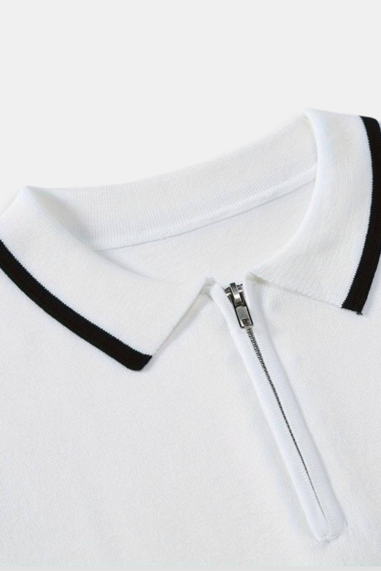 Poloshirt Herren Klassisch Reißverschluss Modern