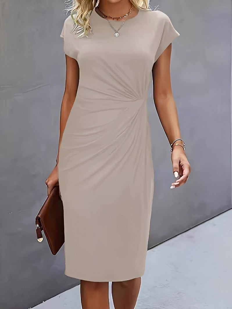 Elegantes Damenkleid Bodycon Gerafft Schmal