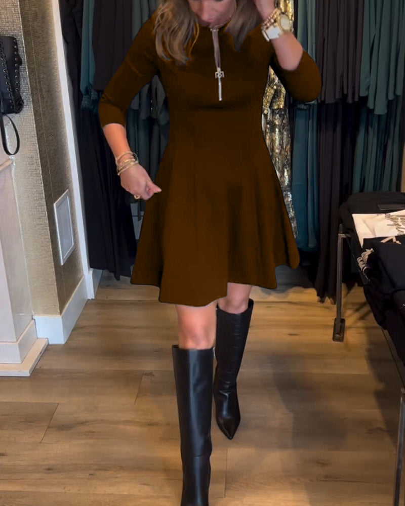 Elegantes Damenkleid mit Reißverschluss Modern