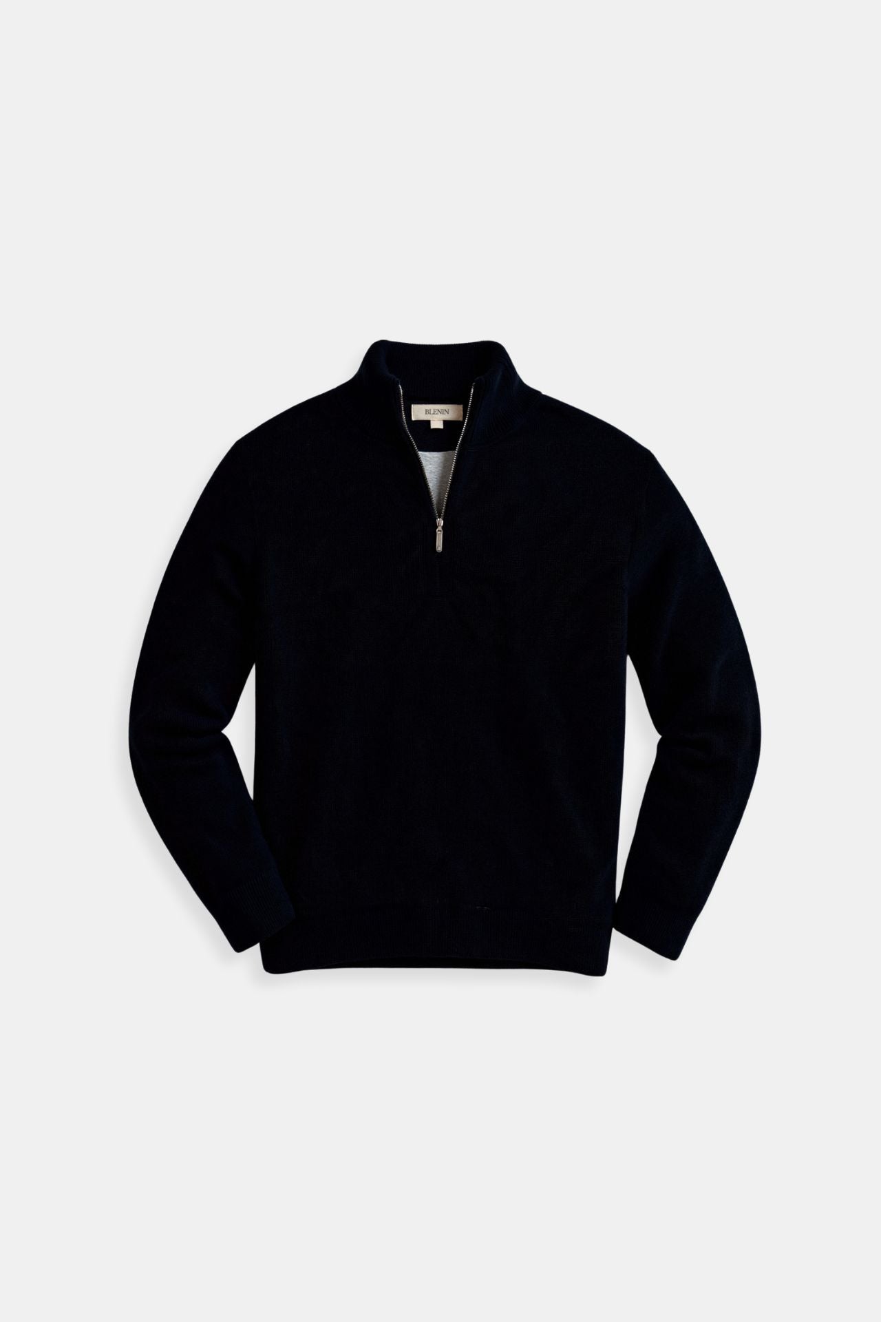 Klassisches Sweatshirt Reißverschluss Kragen Modern