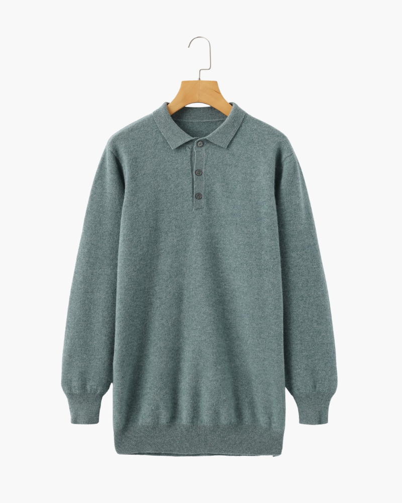 Herren Kaschmirpullover Luxus Polokragen Warm