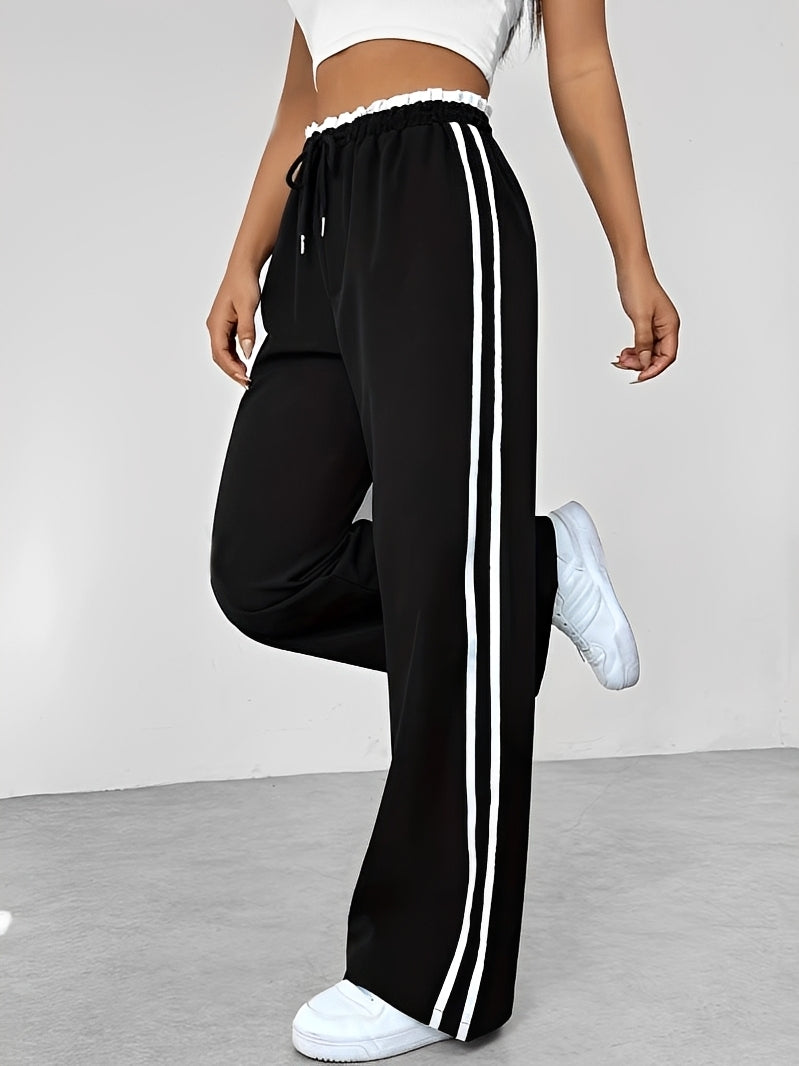 Damenhose Sportlich Weit Bequem Straight