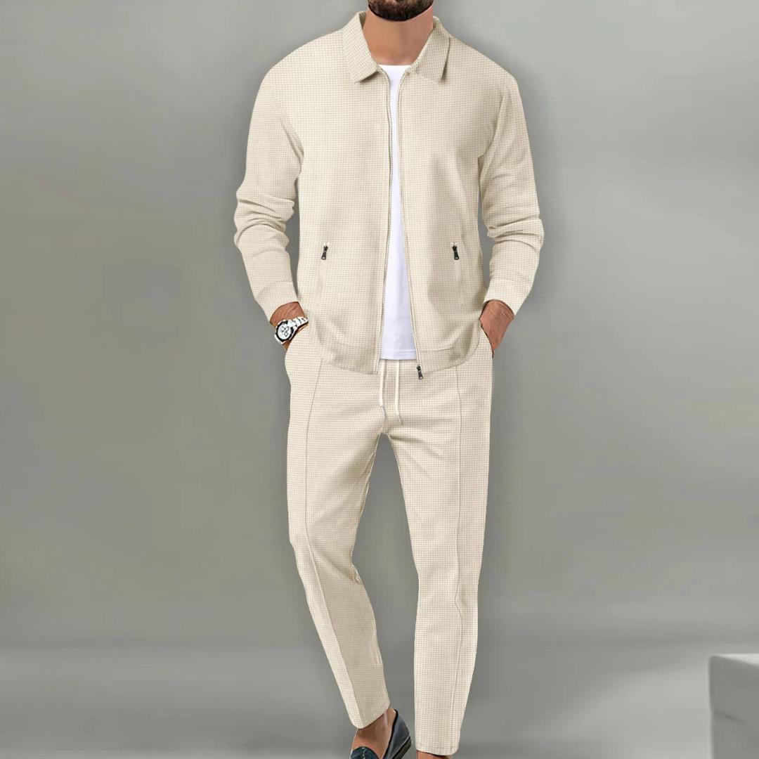 Herren Zweiteiler Anzug Set Jacke Hose Modern - BerlinGlamour