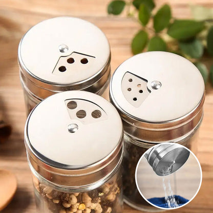 Glas Gewürzgläser Set 6-teilig Moderne Küche